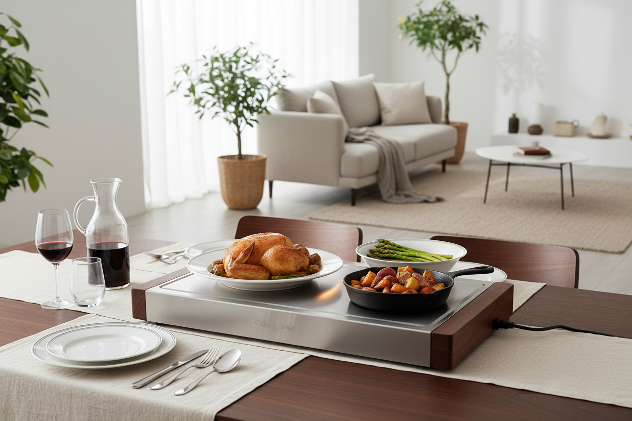 Food Warming Mat - Lifestyle
